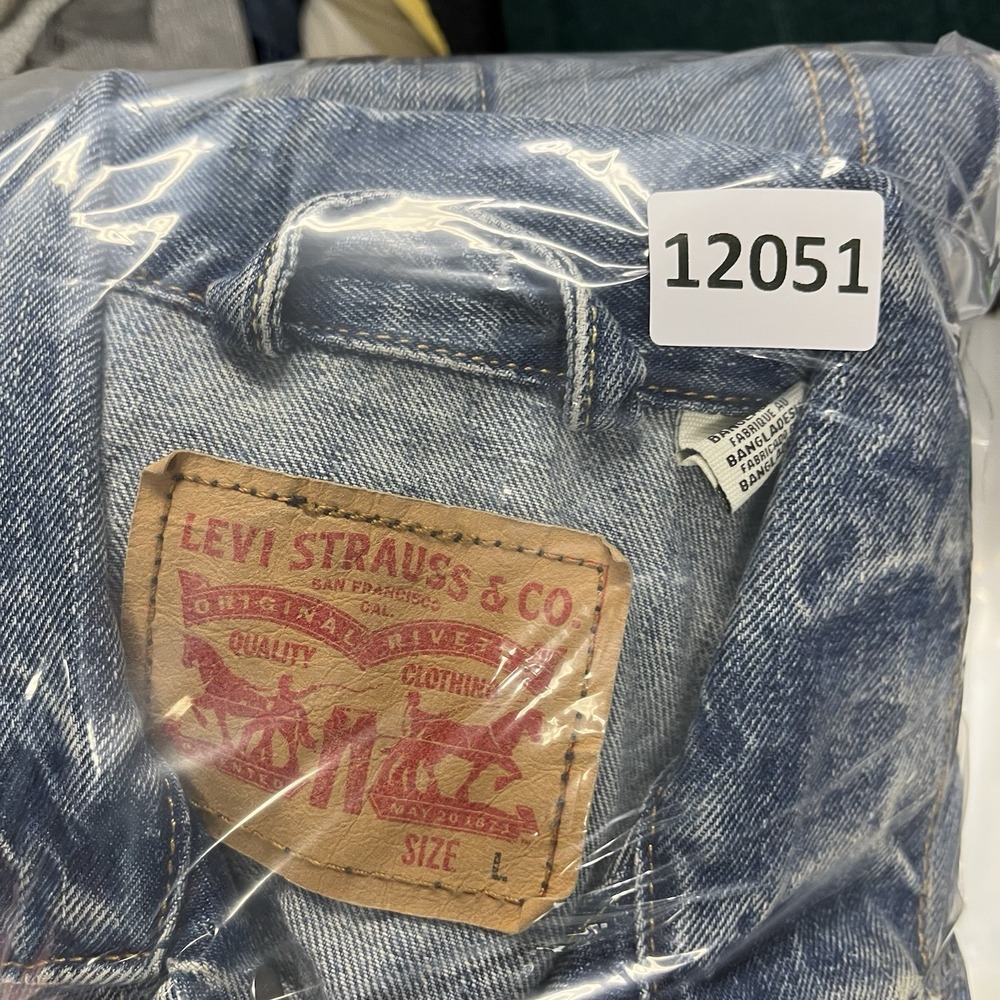 Levis Trucker Jacket Mens Large Blue Denim Type 3 Faded - Picture 14 of 14